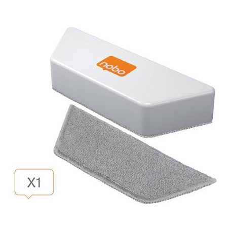 NOBO Táblatörlő, mágneses, cserélhető betétes, mikroszálas, NOBO