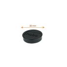 NOBO Korong mágnes, fehértáblához, 38 mm, 4 db, NOBO, fekete