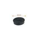 NOBO Korong mágnes, fehértáblához, 38 mm, 4 db, NOBO, fekete