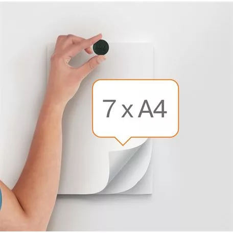 NOBO Korong mágnes, fehértáblához, 38 mm, 4 db, NOBO, fekete