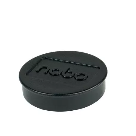 NOBO Korong mágnes, fehértáblához, 38 mm, 4 db, NOBO, fekete