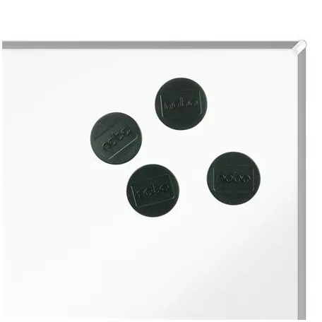 NOBO Korong mágnes, fehértáblához, 38 mm, 4 db, NOBO, fekete