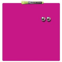   NOBO Üzenőtábla, mágneses, írható, rózsaszín, 36x36 cm, NOBO/REXEL