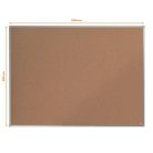 NOBO Parafatábla, 120x90 cm, alumínium keret, NOBO "Essence"