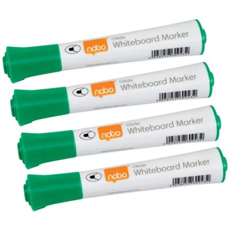 NOBO Táblamarker, kúpos hegyű, 2 mm, 10 db, NOBO "Glide", zöld