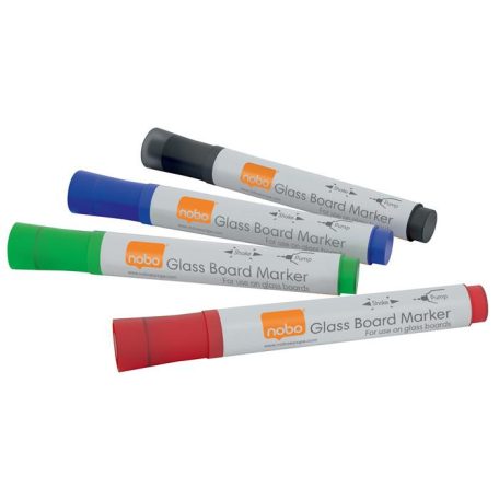 NOBO Üvegtábla marker, NOBO, 4 különböző szín