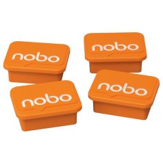 NOBO Mágnesek fehértáblához 4 db, NOBO narancs