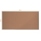 NOBO Parafatábla, 240x120 cm, alumínium keret, NOBO "Essence"