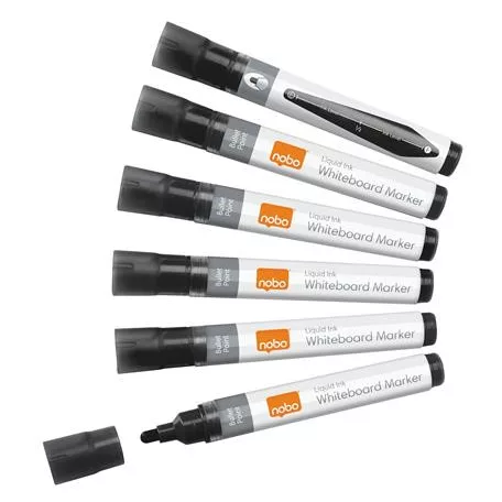 NOBO Táblamarker, folyékonytintás, kúpos, 1-3 mm, NOBO, fekete