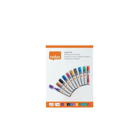 NOBO Táblamarker, folyékonytintás, kúpos, 1-3 mm, NOBO, vegyes színek