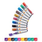 NOBO Táblamarker, folyékonytintás, kúpos, 1-3 mm, NOBO, vegyes színek