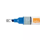 NOBO Táblamarker, vágott hegyű, 4 mm, NOBO, kék