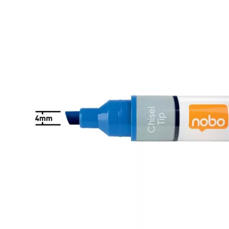 NOBO Táblamarker, vágott hegyű, 4 mm, NOBO, kék