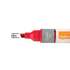 NOBO Táblamarker, vágott hegyű, 4 mm, NOBO, piros