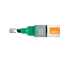 NOBO Táblamarker, vágott hegyű, 4 mm, NOBO, zöld