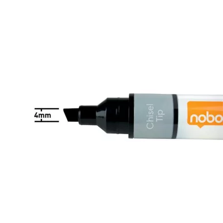 NOBO Táblamarker, vágott hegyű, 4 mm, NOBO, 4 különböző szín