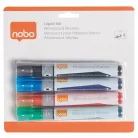 NOBO Táblamarker, vágott hegyű, 4 mm, NOBO, 4 különböző szín