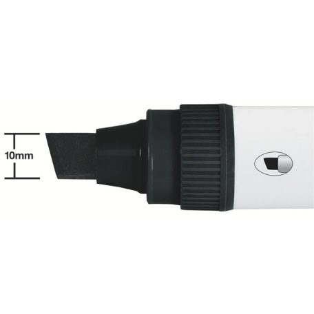 NOBO Táblamarker, jumbo méret, vágott hegyű, 10 mm, NOBO "Glide", fekete