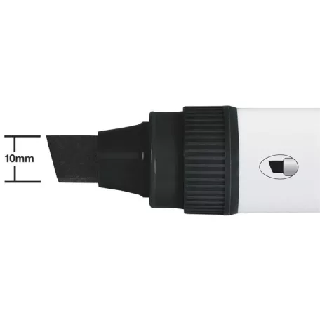 NOBO Táblamarker, jumbo méret, vágott hegyű, 10 mm, NOBO "Glide", fekete
