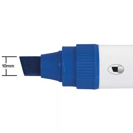 NOBO Táblamarker, vágott hegyű, 10 mm, NOBO "Glide", kék