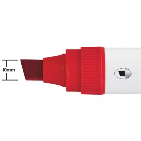 NOBO Táblamarker, vágott hegyű, 10 mm, NOBO "Glide", piros