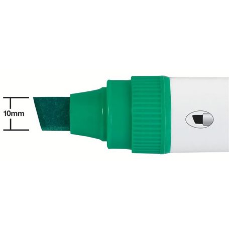 NOBO Táblamarker, vágott hegyű, 10 mm, NOBO "Glide", zöld