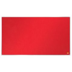   NOBO Textiltábla, széles képarány, 40"/89x50cm, alumínium keret, NOBO "Impression Pro", piros