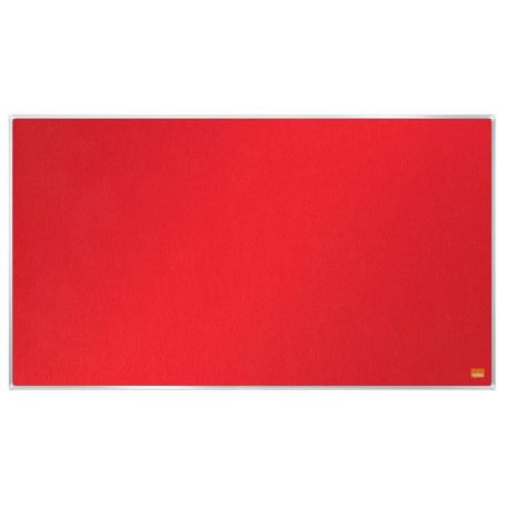 NOBO Textiltábla, széles képarány, 40"/89x50cm, alumínium keret, NOBO "Impression Pro", piros