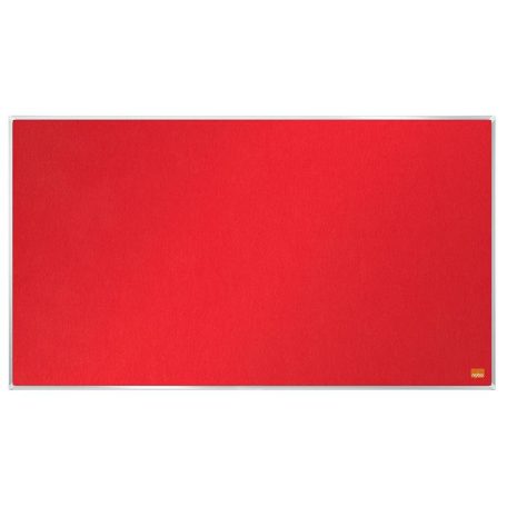 NOBO Textiltábla, széles képarány, 40"/89x50cm, alumínium keret, NOBO "Impression Pro", piros