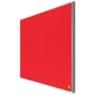 NOBO Textiltábla, széles képarány, 40"/89x50cm, alumínium keret, NOBO "Impression Pro", piros
