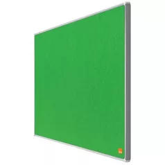   NOBO Textiltábla, széles képarány, 70"/155x87 cm, alumínium keret, NOBO "Impression Pro", zöld