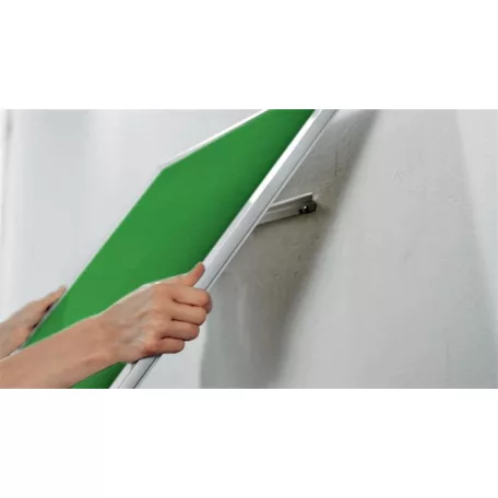 NOBO Textiltábla, széles képarány, 70"/155x87 cm, alumínium keret, NOBO "Impression Pro", zöld