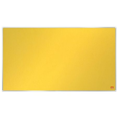 NOBO Textiltábla, széles képarány, 40"/89x50cm, alumínium keret, NOBO "Impression Pro", sárga