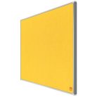 NOBO Textiltábla, széles képarány, 40"/89x50cm, alumínium keret, NOBO "Impression Pro", sárga