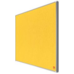   NOBO Textiltábla, széles képarány, 40"/89x50cm, alumínium keret, NOBO "Impression Pro", sárga