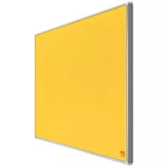   NOBO Textiltábla, széles képarány, 40"/89x50cm, alumínium keret, NOBO "Impression Pro", sárga