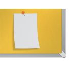 NOBO Textiltábla, széles képarány, 40"/89x50cm, alumínium keret, NOBO "Impression Pro", sárga