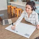 NOBO Tervezőtábla, üveg, mágneses felület, heti, 43x56 cm, NOBO "Home", fehér