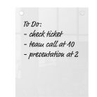 NOBO Üzenőtábla, üveg, fali, keskeny, 30x60 cm, NOBO "Home", fehér