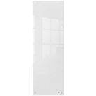 NOBO Üzenőtábla, üveg, fali, keskeny, 30x90 cm, NOBO "Home", fehér
