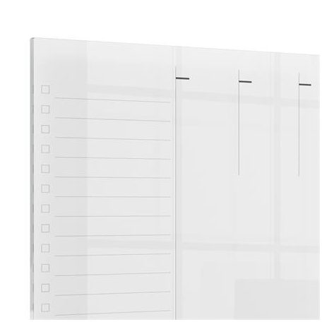 NOBO Tervezőtábla, akril, heti, fali/asztali, A4, NOBO "Home"