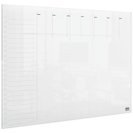 NOBO Tervezőtábla, akril, heti, fali/asztali, A3, NOBO "Home"