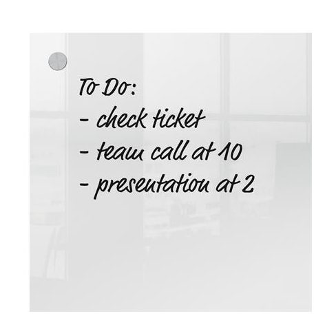 NOBO Emlékeztetőtábla, akril, fali, 30x30 cm, NOBO "Home", átlátszó