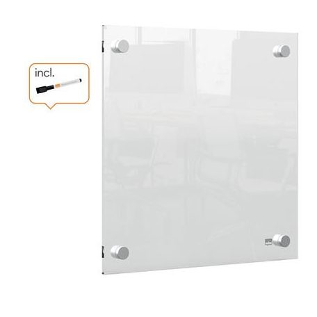 NOBO Emlékeztetőtábla, akril, fali, 30x30 cm, NOBO "Home", átlátszó