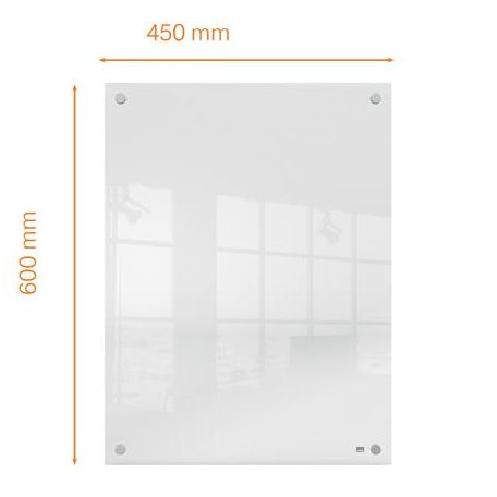 NOBO Emlékeztetőtábla, akril, fali, 60x45 cm, NOBO "Home", átlátszó