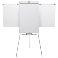   NOBO Flipchart tábla, mágneses felület, 2 db segédkarral, 68x100,5 cm, NOBO "Essentials", fehér