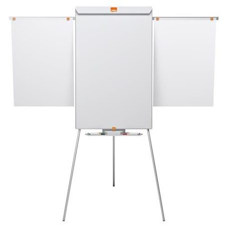 NOBO Flipchart tábla, mágneses felület, 2 db segédkarral, 68x100,5 cm, NOBO "Essentials", fehér