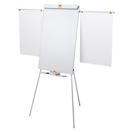 NOBO Flipchart tábla, mágneses felület, 2 db segédkarral, 68x100,5 cm, NOBO "Essentials", fehér