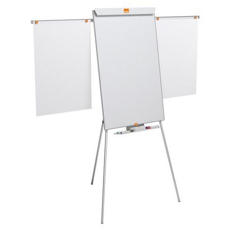 NOBO Flipchart tábla, mágneses felület, 2 db segédkarral, 68x100,5 cm, NOBO "Essentials", fehér
