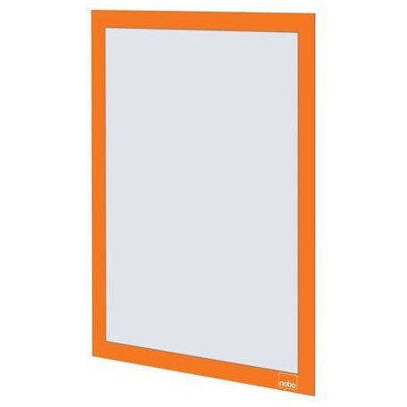 NOBO Posztertábla, fali, A4 méret, műanyag keret, 2 db, NOBO, narancs